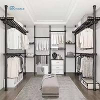 Armoire portable moderne YIJIALE, pliable, pour le rangement des vêtements, pour la chambre à coucher, l'hôtel et le salon, style dressing