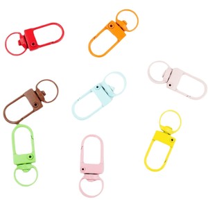 Llavero de aleación de zinc Lin Yi, hebilla pequeña para puerta, color caramelo, estilo minimalista A0067 - Product Image 5