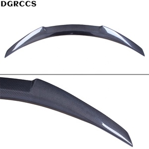 สปอยเลอร์หลังคาร์บอนไฟเบอร์ขัดเงาแบบ M4 สำหรับ Q60 Q60S ปี 2013-2023 พร้อมเทปติดตั้ง - Product Image 4