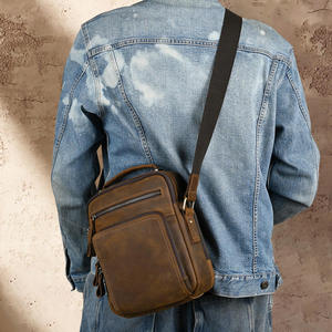 กระเป๋าหนังวัวแท้ AndoBag รุ่น Crazy Horse สำหรับผู้ชาย กระเป๋าสะพายข้างแบบวินเทจ กระเป๋าถือสำหรับทำงานและธุรกิจ ความจุขนาดใหญ่ - Product Image 2