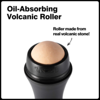 Mini rouleau de jade réutilisable pour soins du visage Pierre volcanique absorbant l'huile pour massage à domicile ou en déplacement