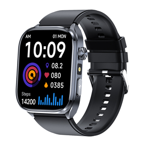 Tkyuan ECG tim sức khỏe phân tích huyết áp khỏe mạnh đồng hồ thông minh với đèn pin BT gọi điện thoại thể thao theo dõi et572 Smartwatch - Product Image 1