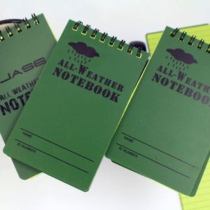 Carnet tactique imperméable en PVC - Bloc-notes spirale vert toutes saisons pour les amateurs de plein air et les professionnels - Cadeau - Product Image 6