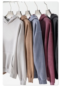 Sudadera con capucha al por mayor Premium algodón de lujo a granel ropa de calle de alta calidad pulóver peso pesado logotipo personalizado de gran tamaño Unisex a granel - Product Image 4