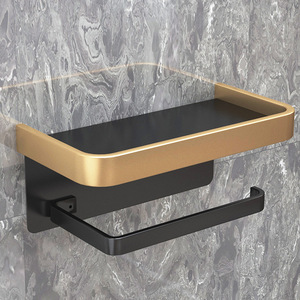 Bathroom Drawer <b>Storage</b> <b>Rack</b> Non Perforated Toilet Paper Box <b>Wall</b> Mounted Roll Hanger - Product Image 4