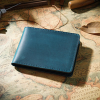 Titular de la licencia de conducir de cuero genuino retro Grado superior Crazy Horse Funda de certificado de registro de vehículo de cuero Muestra gratis