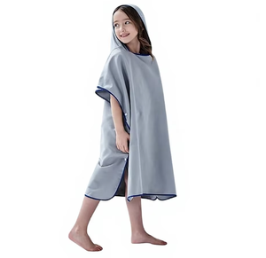 <span class=keywords><strong>Poncho</strong></span> de plage en microfibre sans sable pour enfants, robe de plage à rayures, serviette de bain en gros - Product Image 1