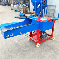 Mini broyeur d'herbe multifonction, hacheuse de maïs pour ensilage, machine à couper la paille pour l'alimentation animale à moteur électrique