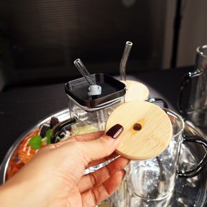 Gobelet élégant en verre à haute teneur en borosilicate, impression de logo personnalisé directement en usine-pour les cadeaux d'affaires, utilisation au restaurant, boîte incluse - Product Image 5