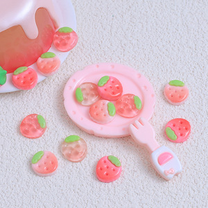 Mô Phỏng Mini Dâu Tây Flatback Nhựa Cabochon Cho Điện Thoại Phụ Kiện Tóc DIY Scrapbooking Trang Trí Thủ Công - Product Image 4
