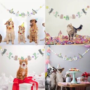 Bannière d'anniversaire pour animaux <span class=keywords><strong>de</strong></span> compagnie, drapeau <span class=keywords><strong>de</strong></span> traction pour chiens, décoration <span class=keywords><strong>de</strong></span> fête, aménagement <span class=keywords><strong>de</strong></span> réception, banderole <span class=keywords><strong>de</strong></span> patrouille - Product Image 3