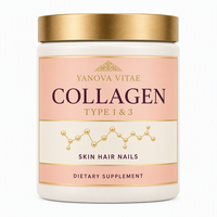 Poudre de peptides de collagène de type 1 et 3 pour la peau, les cheveux et les ongles