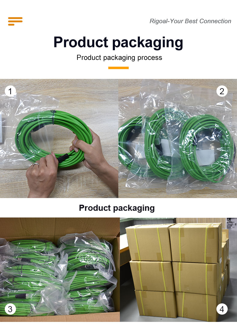 Rigoal PA66 M12 Waterproof Connector 3pin - 17pin Molding Cable Connector