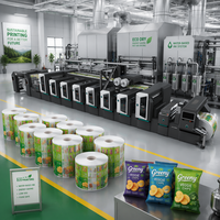 Machine d'impression flexographique certifiée CE REACH pour l'impression d'emballages en film plastique de qualité alimentaire