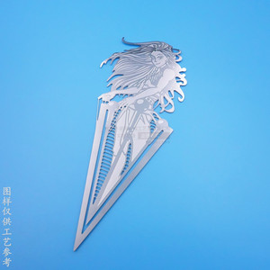 Anime Character Metal <b>Bookmark</b> 80x45mm Die Cutting Stationery Gift - Product Image 1