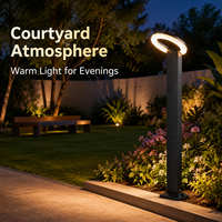 Lampe de jardin LED 12V moderne en aluminium anti-corrosion, étanche, pour les bords des pelouses, les parterres de fleurs et les marches