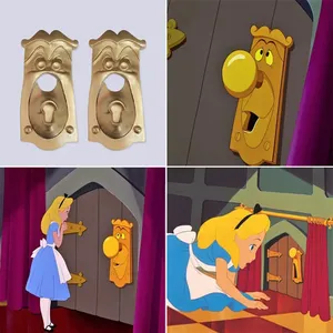 Décorations de poignées de porte Magic Door Lo en résine, style dessin animé, pour la décoration intérieure, art mural en résine irrégulière pour poignées de porte - Product Image 5