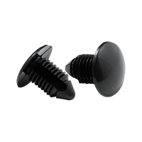 Rivet automobile en nylon noir fin GL-436 à insertion rapide avec clips en forme de sapin et attache à cliquet