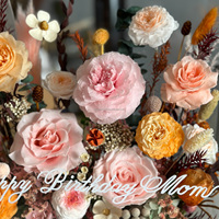 Premium Blumenbox Ewige Rosen Acryl Heimdekoration Tragbare Konservierte Geschenke