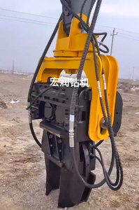Ekskavatör monte hidrolik kazık çakma makinesi titreşimli Vibro çekiç levha kazık çekiç kazık sürücü - Product Image 2
