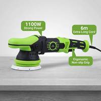 Pulidora Orbital Aleatoria de 12 mm de Alta Venta, Pulidora Eléctrica de Velocidad Variable de 1100 W para Pulir Superficies de Automóviles y Eliminar Arañazos