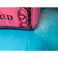 Modèle publicitaire gonflable personnalisé en forme de dollar rose pour extérieur, décoration en forme de dollar américain, modèle gonflable