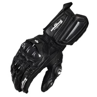 Gants de Moto en Cuir Véritable pour Hommes, Fibre de Carbone, Protection Sécurité, Gants de Motocross Tactiles pour Conduite Extérieure