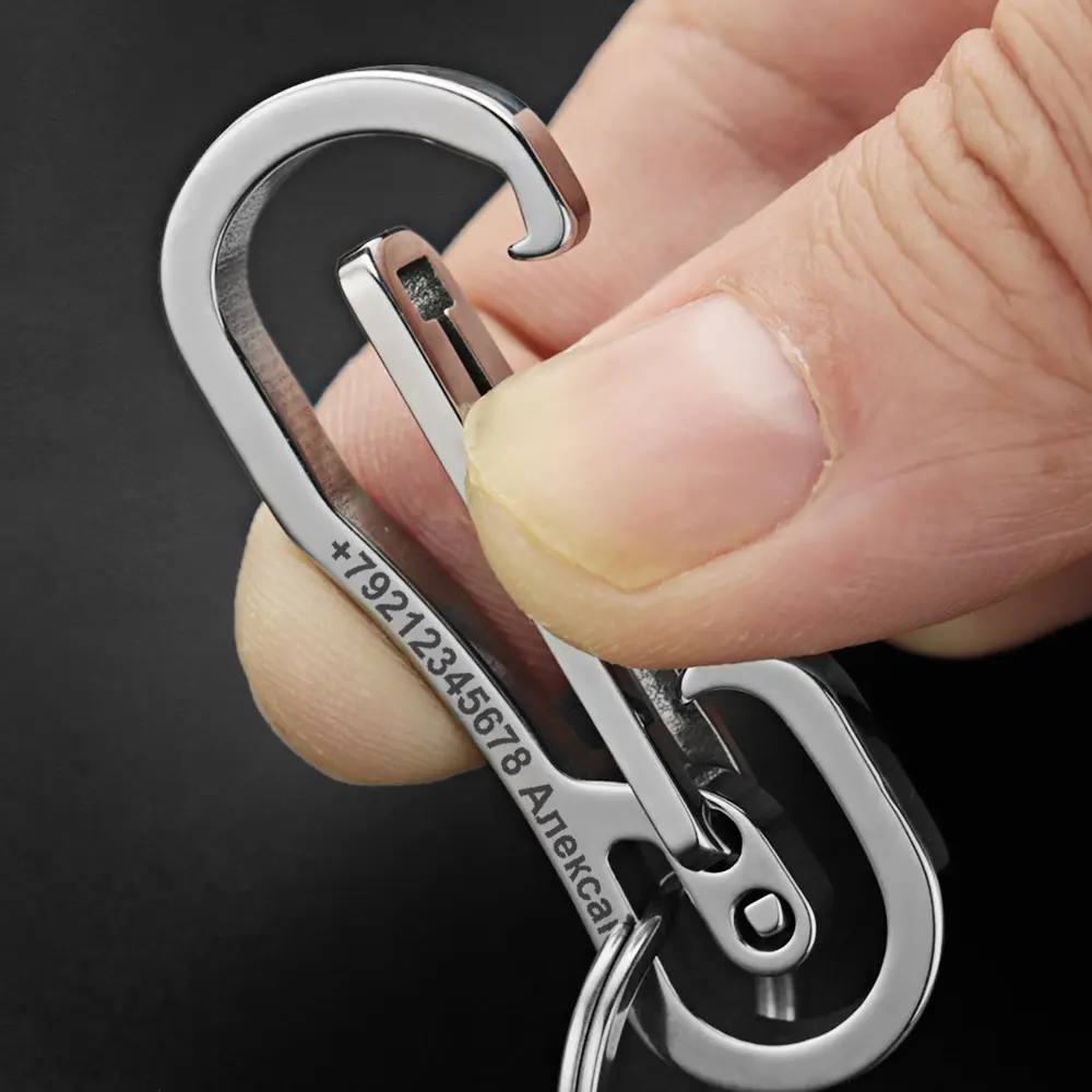 Benutzer definierte Promotion Schlüssel ring Edelstahl Metall Schlüssel bund
