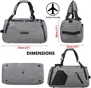 Bolsa de Viaje Impermeable para Gimnasio, Bolsa de Fin de Semana para Hombre y Mujer, Mochila con Compartimento para Zapatos, Bolsa de Viaje de 40L - Product Image 6