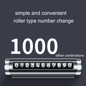 Placa de matrícula de estacionamiento, reubicación temporal de vehículos, placa de número de teléfono, placa de número de teléfono de rodillo de Metal - Product Image 4