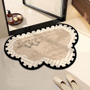 Alfombra de baño de tierra de diatomeas con forma personalizada, absorbente, diseño de dibujos animados para la puerta del baño y la zona de la ducha - Product Image 4