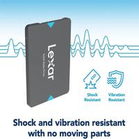 SSD SATA Lexar NQ100 2,5 pouces 256 Go 512 Go 1 To à Vitesse Rapide jusqu'à 550 Mo/s, Résistant aux Chocs et aux Vibrations pour Ordinateur de Bureau et Portable - Meilleures Ventes