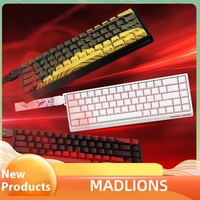 Clavier Gaming Filaire MADLIONS MAD 60/68HE Personnalisable pour PC, Accessoires Gamer avec Gâchettes Rapides, Switches Magnétiques Hotswap Chaud pour Joueurs