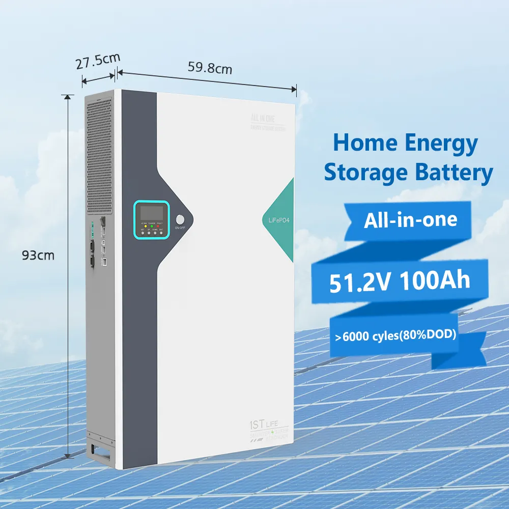 Inverter baterai hibrida, semua dalam satu 5kW 5kWh sistem energi Panel surya hibrida untuk rumah