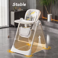 SeaMind chaise de salle à manger pliante multifonctionnelle en plastique pour la maison moderne chaise berçante pour la croissance des bébés, y compris la salle à manger