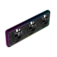 Ventilateur AntarcChill 3 Pack 120mm One Frame 360mm pour ordinateur avec affichage des RPM, haut débit d'air, roulement silencieux, ventilateur de refroidissement pour boîtier de PC de bureau