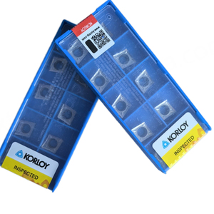 Plaquettes de tournage externes KORLOYS personnalisables CCGT09T304-AK H01 en carbure de tungstène, forme losange, revêtement PCD, pour tournage CNC, acier - Product Image 1