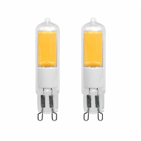Ampoule LED G9 4W 220-240V 450LM Verre COB 2700K/3000K/6000K Sans scintillement Remplacement halogène Lustre en cristal CE LVD RoHS Hôtel