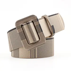 Adjustable Fashion Lattice Type Women Belts Leather Buckle PU Belts For Leisure Dress Jeans