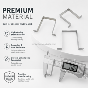 Collier de serrage en U en acier inoxydable, métrique, pour tuyau unique, pour l'industrie générale, personnalisable OEM - Product Image 5
