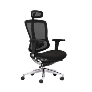 Chaise de bureau pivotante de haute qualité de couleur noire pour chef de direction, mobilier de bureau, dossier haut, chaise de bureau exécutive moderne en maille, ergonomique - Product Image 3