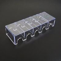 Plateau à jetons de poker 40 mm, dernier modèle 2024, ensemble de 100 jetons de poker, boîtes de rangement en plastique transparent PS sans jetons