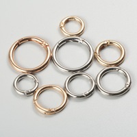 Modieuze zinken platte ring veerhanger sleutelhanger muntendoosje met ronde sieraden accessoires metalen ring