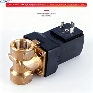 Spécifications de tension 12V, 24V, 220V, électrovanne en cuivre pour eau, avec dispositif magnétique, adaptée <span class=keywords><strong>à</strong></span> l'air et au gaz. - Product Image 1