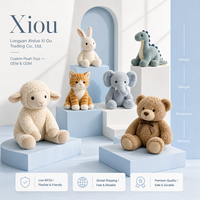 Vente en gros à bas prix : Peluches de 8 pouces, poupées de dessins animés assorties, fournisseur de peluches personnalisées pour distributeurs automatiques, quantité minimale de commande