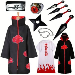 Personaje <span class=keywords><strong>de</strong></span> Anime Echo Cos Suit para Halloween <span class=keywords><strong>Akatsuki</strong></span> Organización Red Cloud Cloak con Top y componentes <span class=keywords><strong>de</strong></span> <span class=keywords><strong>vestido</strong></span> - Product Image 1