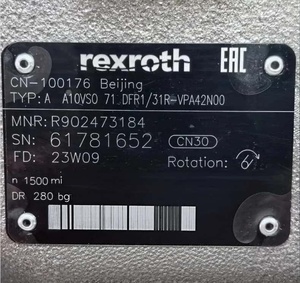 ปั๊มไฮดรอลิกแบบลูกสูบแปรผัน Rexroth รุ่นใหม่ R902473184 A10vso71dfr1/31r-vpa42n00 A10vso71 Dfr1/31r แรงดัน 80-280 บาร์ มีสินค้าในสต็อก - Product Image 1