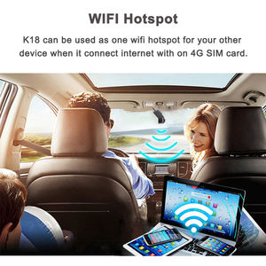 Kamera Dasbor Mobil 4G SIM Dual Lens 140 dengan Penglihatan Malam WiFi GPS Perekaman Berulang Deteksi Gerakan 12-24V DVR Mobil - Product Image 4