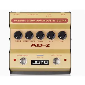 JOYO AD-2 Акустическая гитара посадочный передний уровень DI Box электрическая коробка фортепианная баллада Акустическая гитара сбалансированный цельный эффектор