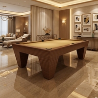 Table de billard haut de gamme personnalisée en verre trempé avec un design créatif, table de billard en verre cristal pour club et divertissement